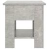 Mesa De Centro，mesa Auxiliar，mesa De Café Madera De Ingeniería Gris Hormigón 40x40x42 Cm Cfw774264