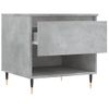 Mesa De Centro，mesa Auxiliar，mesa De Café Madera De Ingeniería Gris Hormigón 50x46x50 Cm Cfw774268