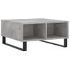 Mesa De Centro，mesa Auxiliar，mesa De Café Madera De Ingeniería Gris Hormigón 60x60x30 Cm Cfw774284