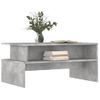 Mesa De Centro，mesa Auxiliar，mesa De Café Madera De Ingeniería Gris Hormigón 90x55x42,5 Cm Cfw774290