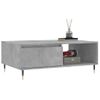 Mesa De Centro，mesa Auxiliar，mesa De Café Madera De Ingeniería Gris Hormigón 90x60x35 Cm Cfw774292