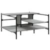 Mesa De Centro，mesa Auxiliar，mesa De Café Madera De Ingeniería Gris Sonoma 100x100x48,5 Cm Cfw774297