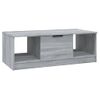 Mesa De Centro，mesa Auxiliar，mesa De Café Madera De Ingeniería Gris Sonoma 102x50x36 Cm Cfw774314