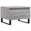 Mesa De Centro，mesa Auxiliar，mesa De Café Madera De Ingeniería Gris Sonoma 50x46x35 Cm Cfw774330