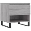 Mesa De Centro，mesa Auxiliar，mesa De Café Madera De Ingeniería Gris Sonoma 50x46x50 Cm Cfw774332