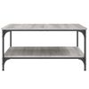 Mesa De Centro，mesa Auxiliar，mesa De Café Madera De Ingeniería Gris Sonoma 80x80x40 Cm Cfw774350