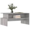 Mesa De Centro，mesa Auxiliar，mesa De Café Madera De Ingeniería Gris Sonoma 90x55x42,5 Cm Cfw774354