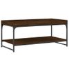 Mesa De Centro，mesa Auxiliar，mesa De Café Madera De Ingeniería Marrón Roble 100x49x45 Cm Cfw774363