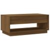 Mesa De Centro，mesa Auxiliar，mesa De Café Madera De Ingeniería Marrón Roble 102,5x55x44 Cm Cfw774367