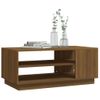 Mesa De Centro，mesa Auxiliar，mesa De Café Madera De Ingeniería Marrón Roble 102x55x43 Cm Cfw774373