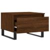 Mesa De Centro，mesa Auxiliar，mesa De Café Madera De Ingeniería Marrón Roble 50x46x35 Cm Cfw774380