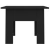 Mesa De Centro，mesa Auxiliar，mesa De Café Madera De Ingeniería Negra 55x55x42 Cm Cfw774401