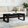 Mesa De Centro，mesa Auxiliar，mesa De Café Madera De Ingeniería Negro 102x50x35 Cm Cfw774420