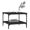 Mesa De Centro，mesa Auxiliar，mesa De Café Madera De Ingeniería Negro 55x55x40 Cm Cfw774438