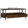 Mesa De Centro，mesa Auxiliar，mesa De Café Madera De Ingeniería Roble Marrón 100x51x45 Cm Cfw774520