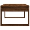 Mesa De Centro，mesa Auxiliar，mesa De Café Madera De Ingeniería Roble Marrón 102x50x35 Cm Cfw774523