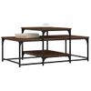 Mesa De Centro，mesa Auxiliar，mesa De Café Madera De Ingeniería Roble Marrón 102x60x45 Cm Cfw774526