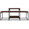 Mesa De Centro，mesa Auxiliar，mesa De Café Madera De Ingeniería Roble Marrón 102x60x45 Cm Cfw774526