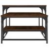 Mesa De Centro，mesa Auxiliar，mesa De Café Madera De Ingeniería Roble Marrón 102x60x45 Cm Cfw774526