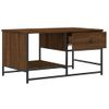 Mesa De Centro，mesa Auxiliar，mesa De Café Madera De Ingeniería Roble Marrón 85,5x51x45 Cm Cfw774545