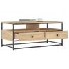 Mesa De Centro，mesa Auxiliar，mesa De Café Madera De Ingeniería Roble Sonoma 100x51x45 Cm Cfw774563