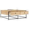 Mesa De Centro，mesa Auxiliar，mesa De Café Madera De Ingeniería Roble Sonoma 100x99x40 Cm Cfw774565