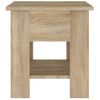 Mesa De Centro，mesa Auxiliar，mesa De Café Madera De Ingeniería Roble Sonoma 40x40x42 Cm Cfw774582