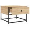 Mesa De Centro，mesa Auxiliar，mesa De Café Madera De Ingeniería Roble Sonoma 51x51x40 Cm Cfw774593