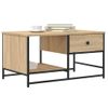 Mesa De Centro，mesa Auxiliar，mesa De Café Madera De Ingeniería Roble Sonoma 85,5x51x45 Cm Cfw774605