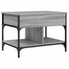 Mesa De Centro，mesa Auxiliar，mesa De Café Madera Ingeniería Metal Gris Sonoma 70x50x50 Cm Cfw774666