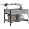 Mesa De Centro，mesa Auxiliar，mesa De Café Madera Ingeniería Metal Gris Sonoma 70x50x50 Cm Cfw774666