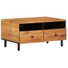 Mesa De Centro，mesa Auxiliar，mesa De Café Madera Maciza De Acacia 80x54x40 Cm Cfw774751