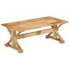 Mesa De Centro，mesa Auxiliar，mesa De Café Madera Maciza De Mango 110x52x40 Cm Cfw774756