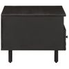 Mesa De Centro，mesa Auxiliar，mesa De Café Madera Maciza De Mango Negra 80x54x40 Cm Cfw774761