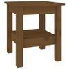 Mesa De Centro，mesa Auxiliar，mesa De Café Madera Maciza De Pino Marrón Miel 35x35x40 Cm Cfw774807