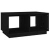 Mesa De Centro，mesa Auxiliar，mesa De Café Madera Maciza De Pino Negro 80x50x40 Cm Cfw774834