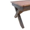 Mesa De Centro，mesa Auxiliar，mesa De Café Madera Maciza Reciclada 110x60x45 Cm Cfw774866