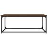 Mesa De Centro，mesa Auxiliar，mesa De Café Madera Y Hierro Roble Marrón 102x50x40 Cm Cfw774898