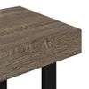 Mesa De Centro，mesa Auxiliar，mesa De Café Mdf Y Hierro Gris Y Negro 90x45x40 Cm Cfw774904