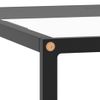 Mesa De Centro，mesa Auxiliar，mesa De Café Negra Con Vidrio Templado 60x60x35 Cm Cfw774920