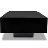 Mesa De Centro，mesa Auxiliar，mesa De Café Rectangular Negra Con Brillo Cfw774961