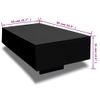 Mesa De Centro，mesa Auxiliar，mesa De Café Rectangular Negra Con Brillo Cfw774961