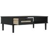 Mesa De Centro，mesa Auxiliar，mesa De Café Senja Aspecto Ratán Madera Negro 100x55x33 Cm Cfw774971