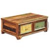 Mesa De Centro，mesa Auxiliar，mesa De Café Vintage Con Almacenaje Madera Reciclada Cfw774996