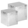 Pack 2 Uds Mesas De Centro，mesa Auxiliar，mesa De Café Aluminio Plateado Cfw775774