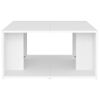 4 Uds Mesas De Centro，mesa Auxiliar，mesa De Café Madera Contrachapada Blanco 33x33x33 Cm Cfw775889