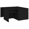 4 Uds Mesas De Centro，mesa Auxiliar，mesa De Café Madera Contrachapada Negro 33x33x33 Cm Cfw775891