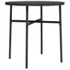 Mesita De Centro，mesa Auxiliar，mesa De Café De Ratán Sintético Negro 45 Cm Cfw776017