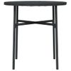 Mesita De Centro，mesa Auxiliar，mesa De Café De Ratán Sintético Negro 45 Cm Cfw776017