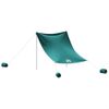 Toldo De Playa | Toldo Exterior | Toldo Parasol Con Anclas De Arena Verde 214x236 Cm Cfw800327